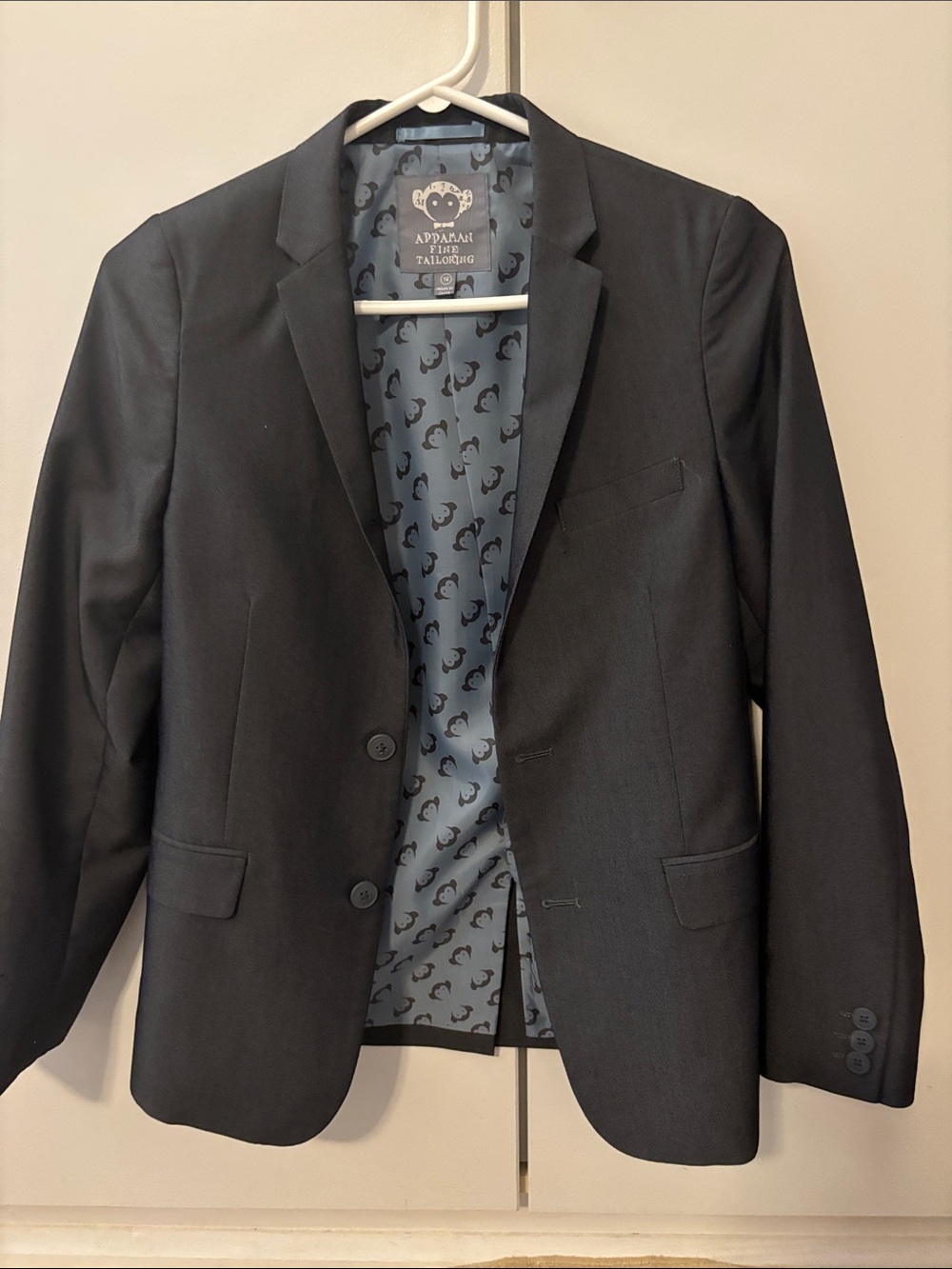 Appaman charcoal suit, size 14